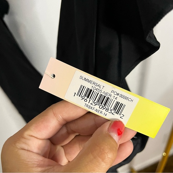 Summersalt Women's The Ruffle Backflip Swimsuit in Black Size 14 - Picture 8 of 12